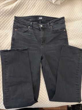PAIGE Women's Washed Black Skinny Jeans